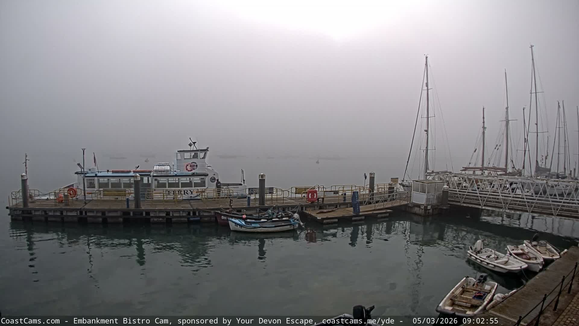Dartmouth North Ferry Terminal & Pontoon Live Cam - South Hams, Devon, South West, England, United Kingdom
