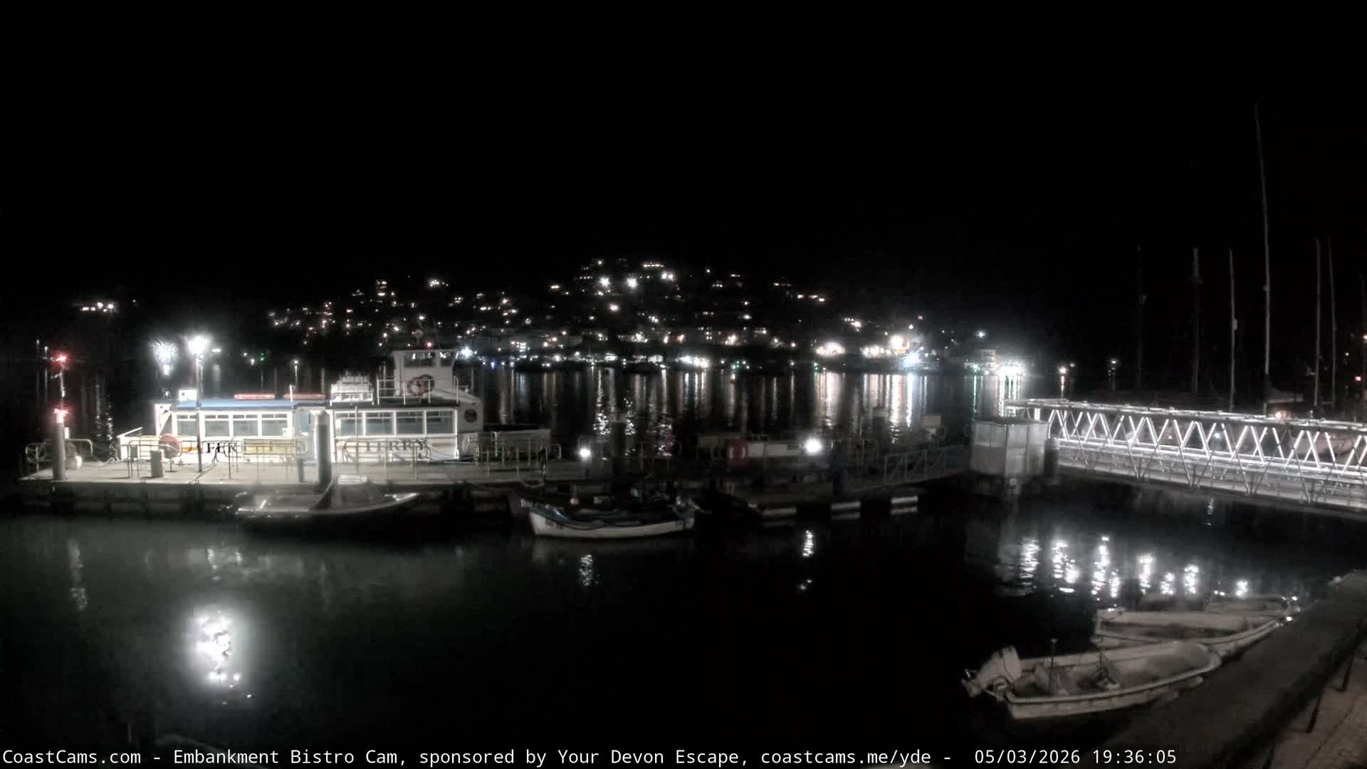 Dartmouth North Ferry Terminal & Pontoon Live Cam - South Hams, Devon, South West, England, United Kingdom