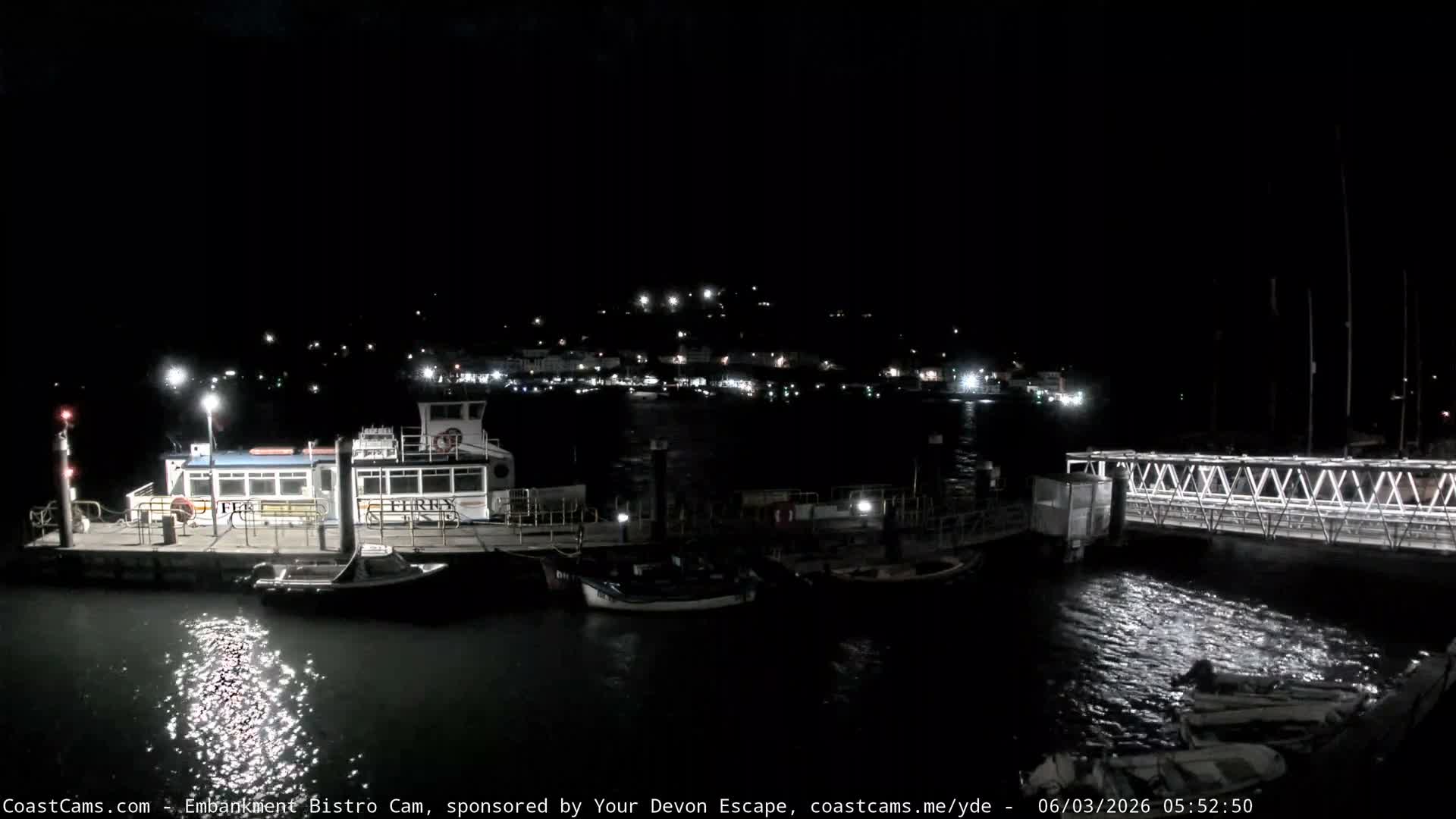 Dartmouth North Ferry Terminal & Pontoon Live Cam - South Hams, Devon, South West, England, United Kingdom