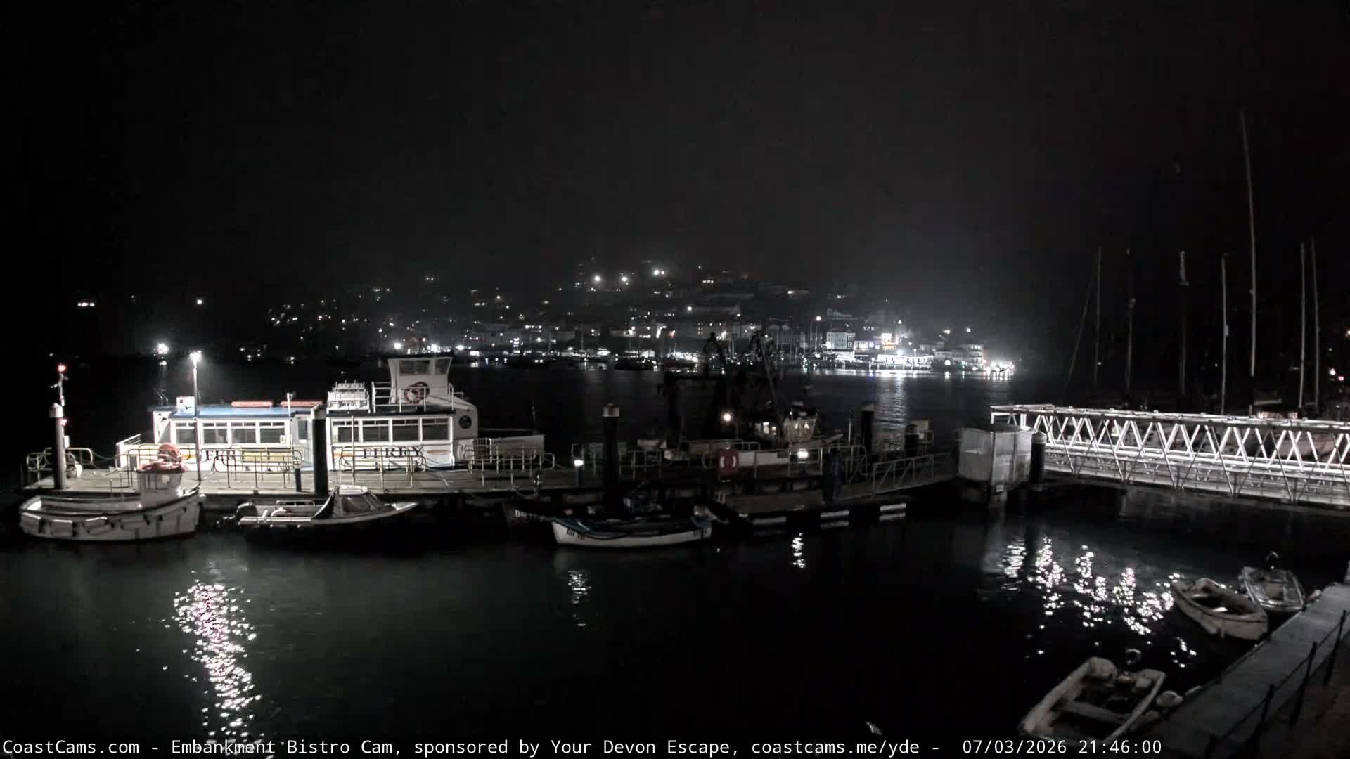 Dartmouth North Ferry Terminal & Pontoon Live Cam - South Hams, Devon, South West, England, United Kingdom