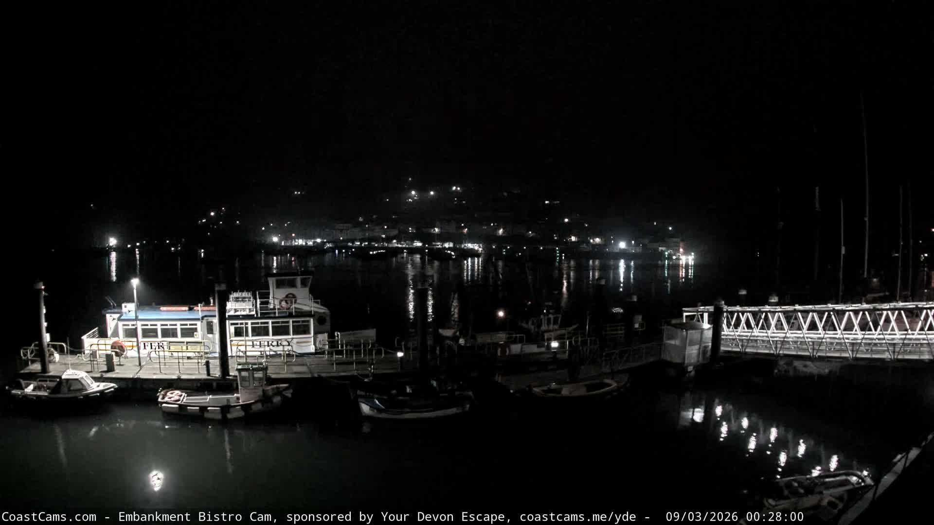 Dartmouth North Ferry Terminal & Pontoon Live Cam - South Hams, Devon, South West, England, United Kingdom