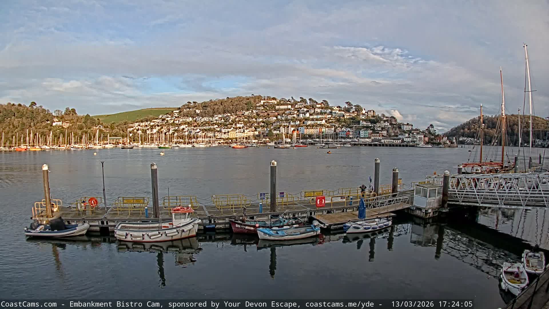 Dartmouth North Ferry Terminal & Pontoon Live Cam - South Hams, Devon, South West, England, United Kingdom
