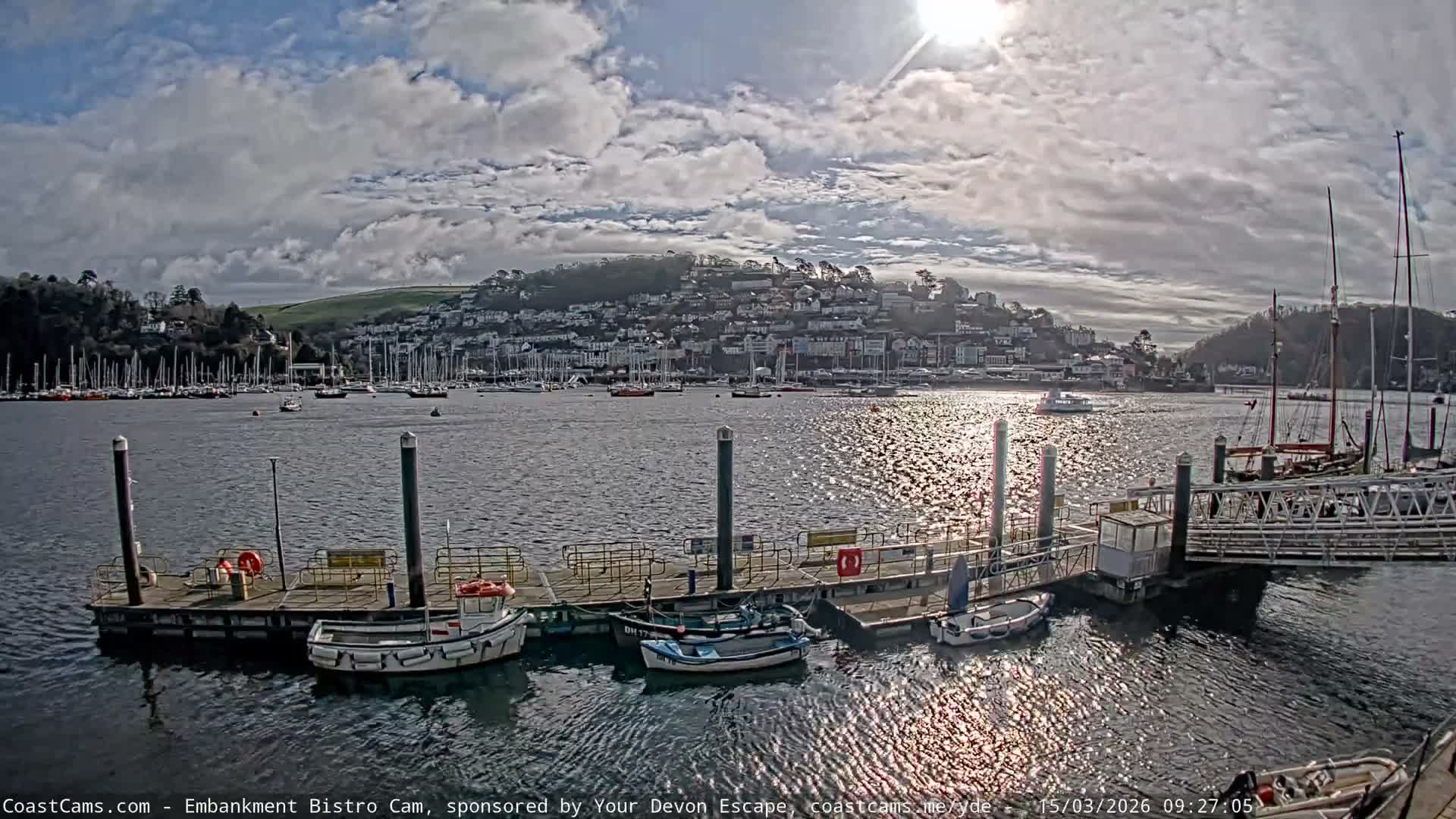 Dartmouth North Ferry Terminal & Pontoon Live Cam - South Hams, Devon, South West, England, United Kingdom