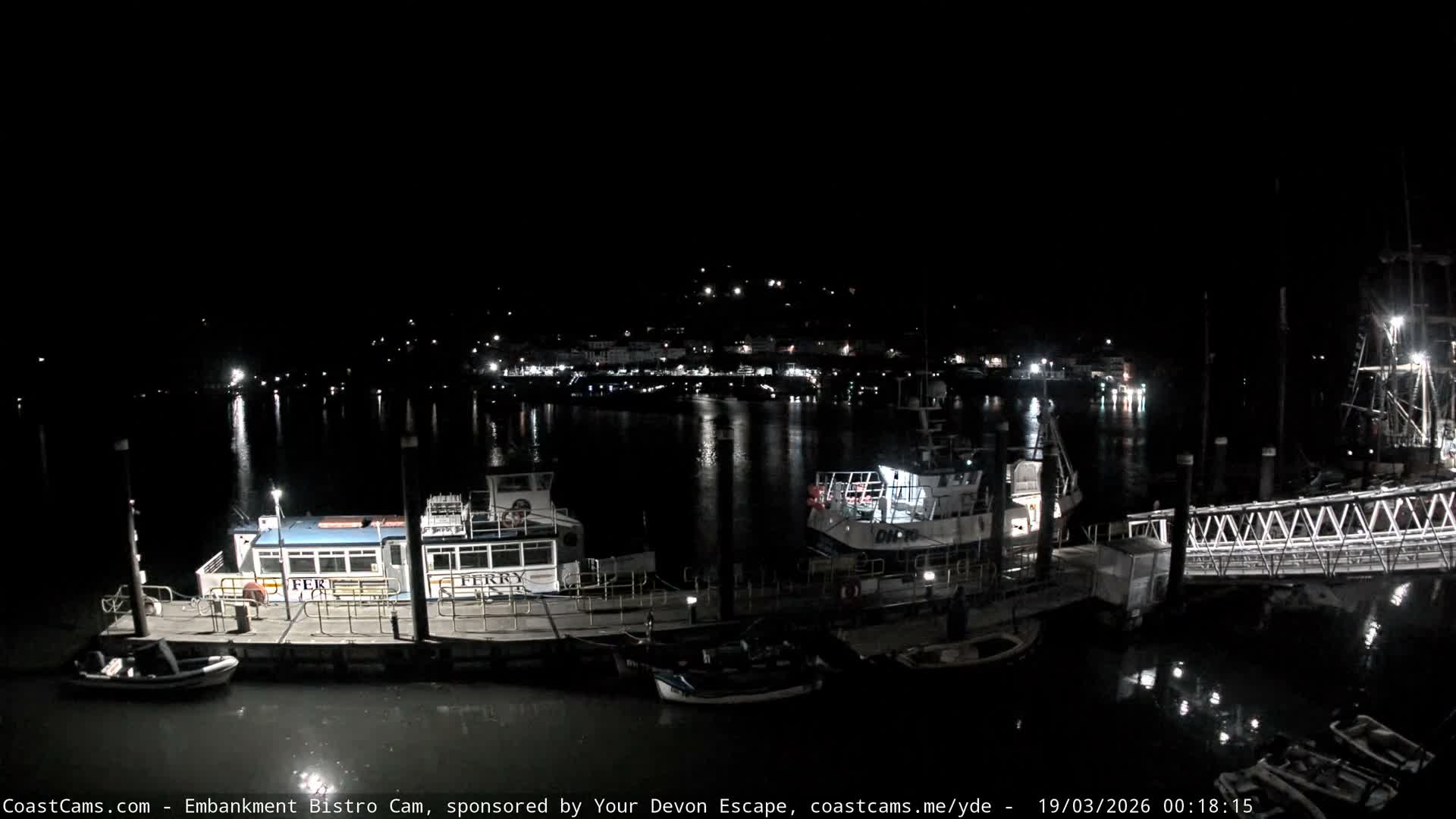 Dartmouth North Ferry Terminal & Pontoon Live Cam - South Hams, Devon, South West, England, United Kingdom