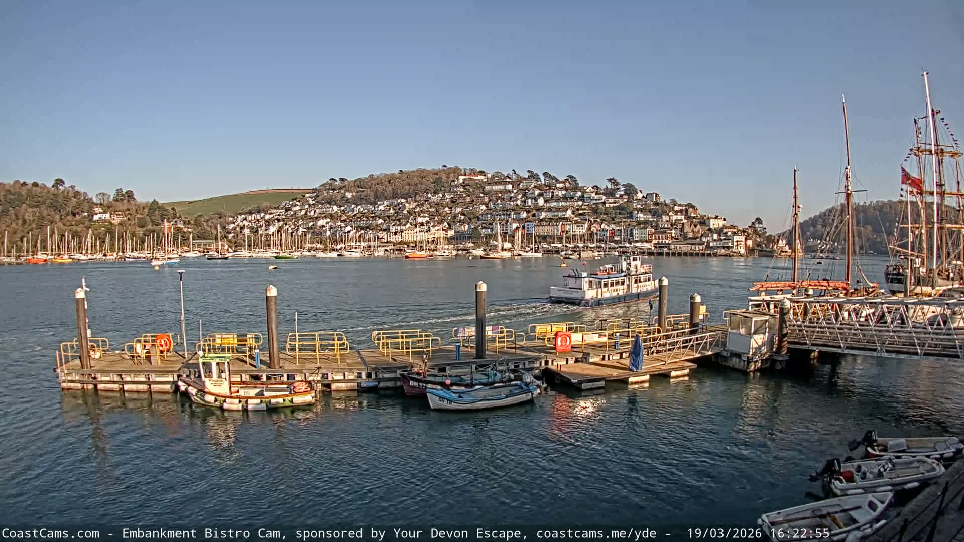 Dartmouth North Ferry Terminal & Pontoon Live Cam - South Hams, Devon, South West, England, United Kingdom
