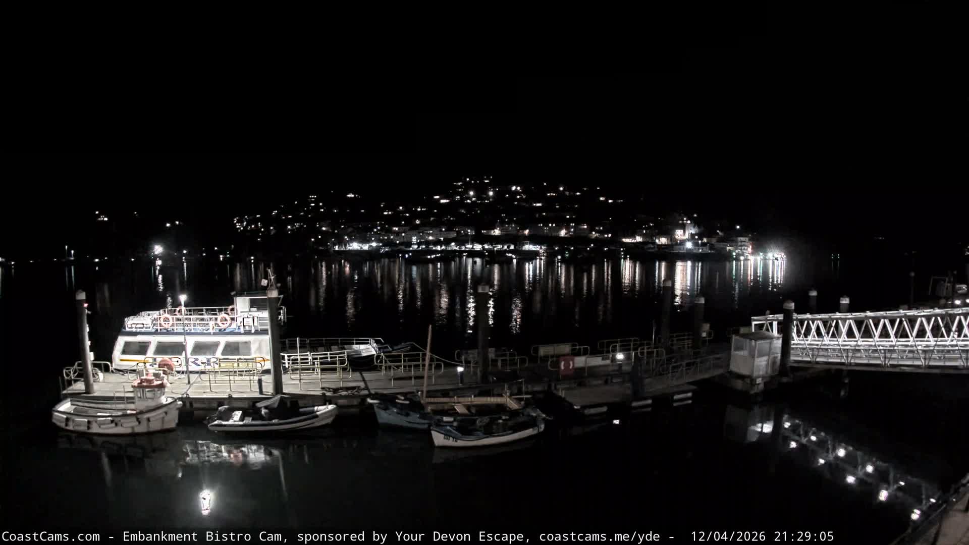 Dartmouth North Ferry Terminal & Pontoon Live Cam - South Hams, Devon, South West, England, United Kingdom