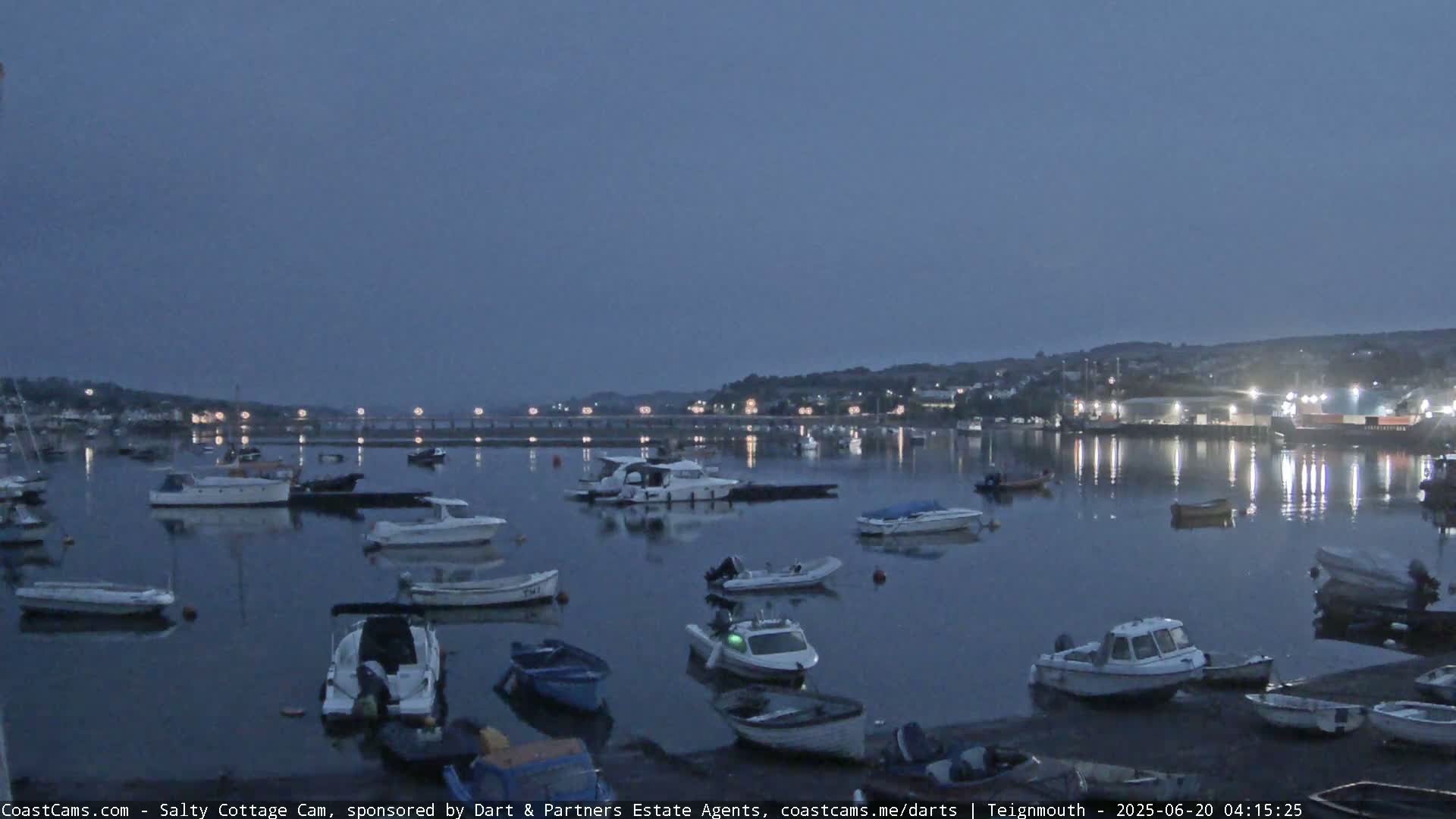 Teignmouth Marine, Teign River & Shalton Village Live Cam - Teignbridge, Devon, South West, England, United Kingdom