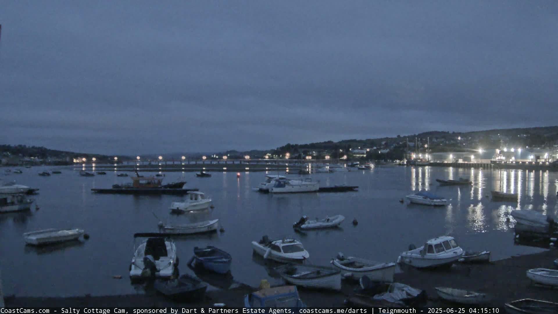 Teignmouth Marine, Teign River & Shalton Village Live Cam - Teignbridge, Devon, South West, England, United Kingdom