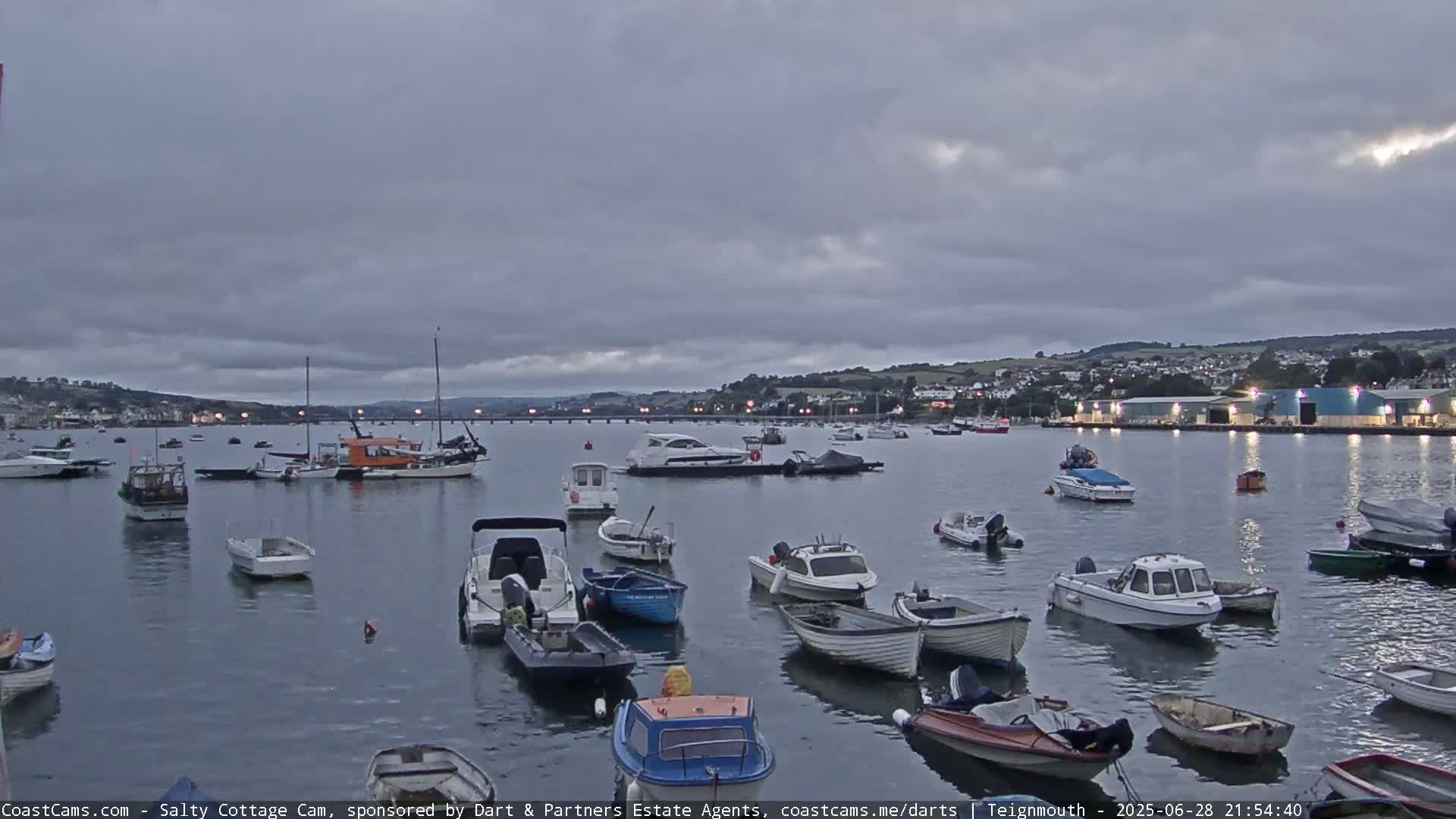 Teignmouth Marine, Teign River & Shalton Village Live Cam - Teignbridge, Devon, South West, England, United Kingdom