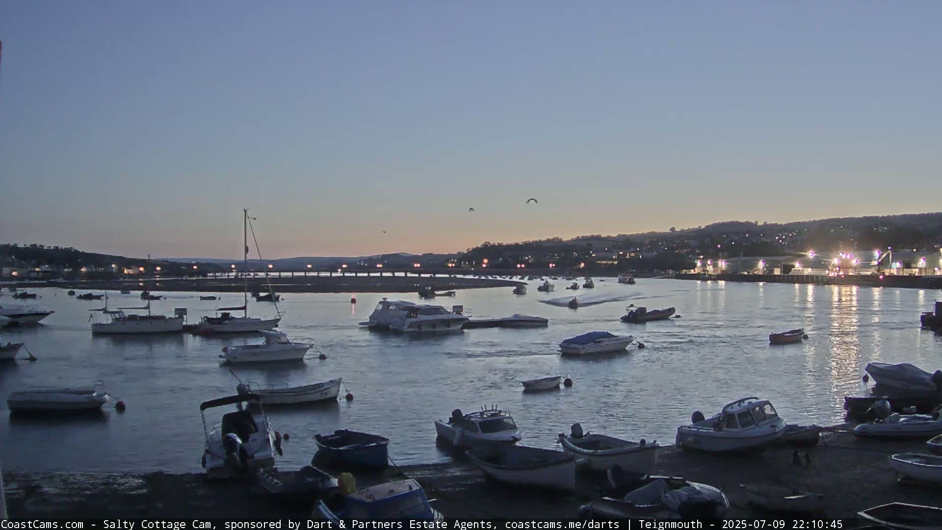 Teignmouth Marine, Teign River & Shalton Village Live Cam - Teignbridge, Devon, South West, England, United Kingdom