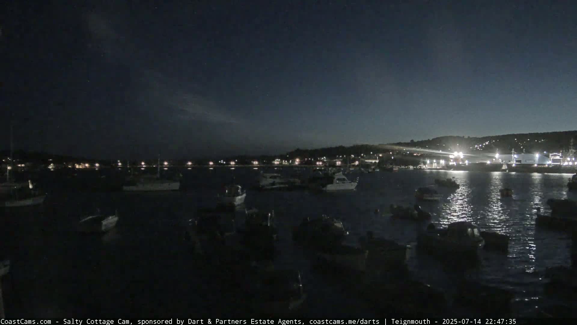 Teignmouth Marine, Teign River & Shalton Village Live Cam - Teignbridge, Devon, South West, England, United Kingdom