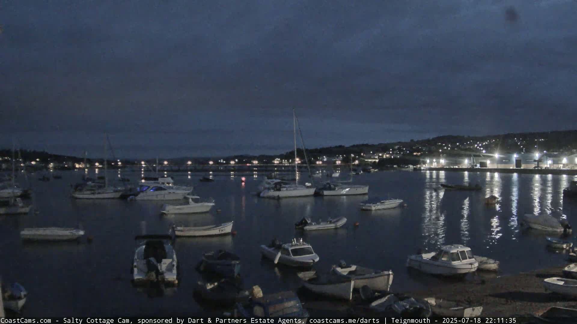 Teignmouth Marine, Teign River & Shalton Village Live Cam - Teignbridge, Devon, South West, England, United Kingdom