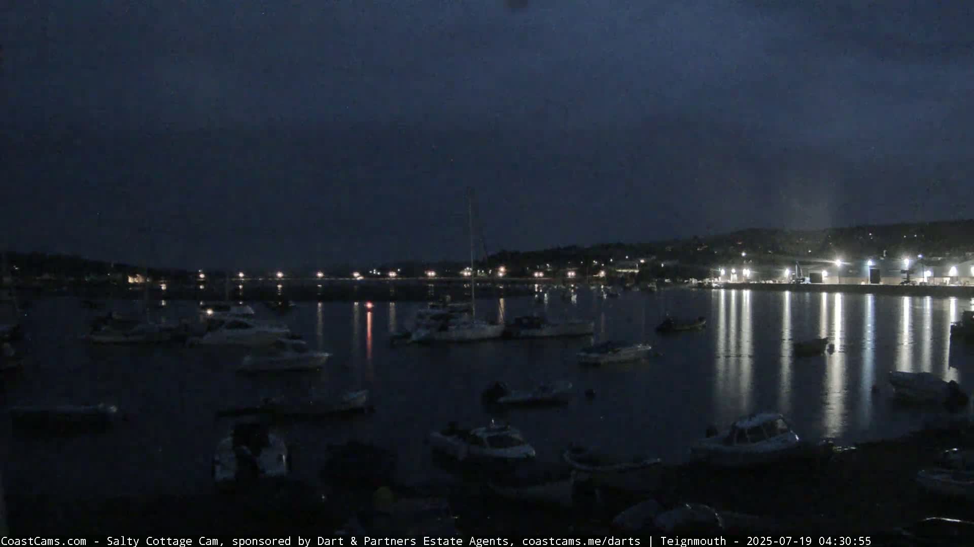Teignmouth Marine, Teign River & Shalton Village Live Cam - Teignbridge, Devon, South West, England, United Kingdom