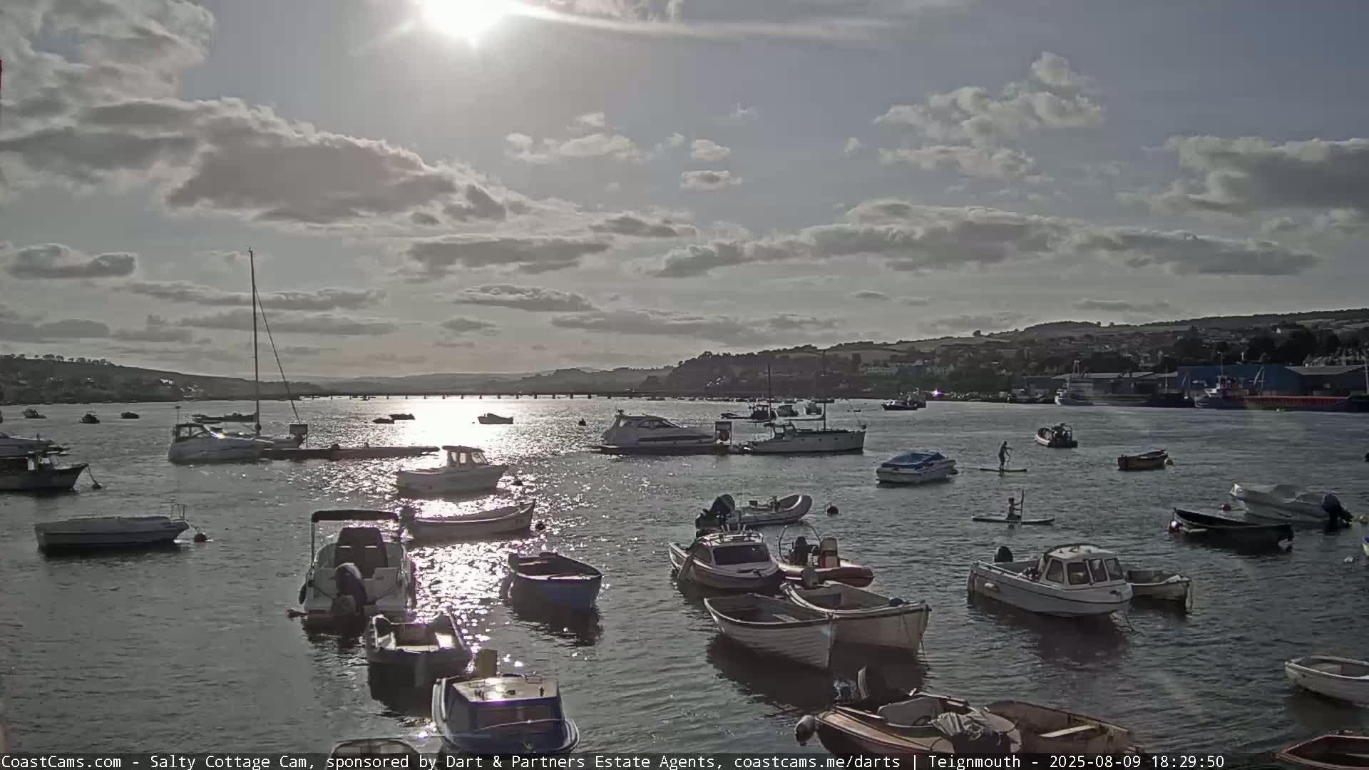 Teignmouth Marine, Teign River & Shalton Village Live Cam - Teignbridge, Devon, South West, England, United Kingdom