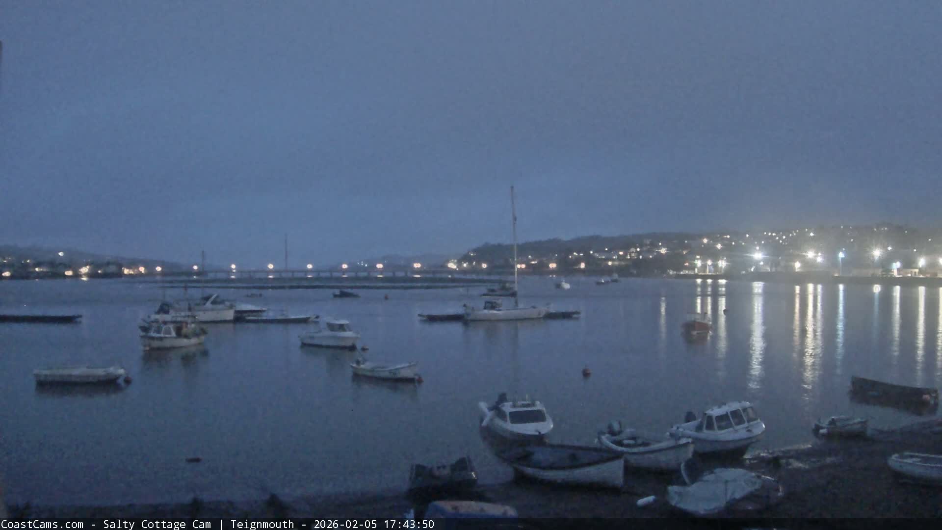Teignmouth Marine, Teign River & Shalton Village Live Cam - Teignbridge, Devon, South West, England, United Kingdom