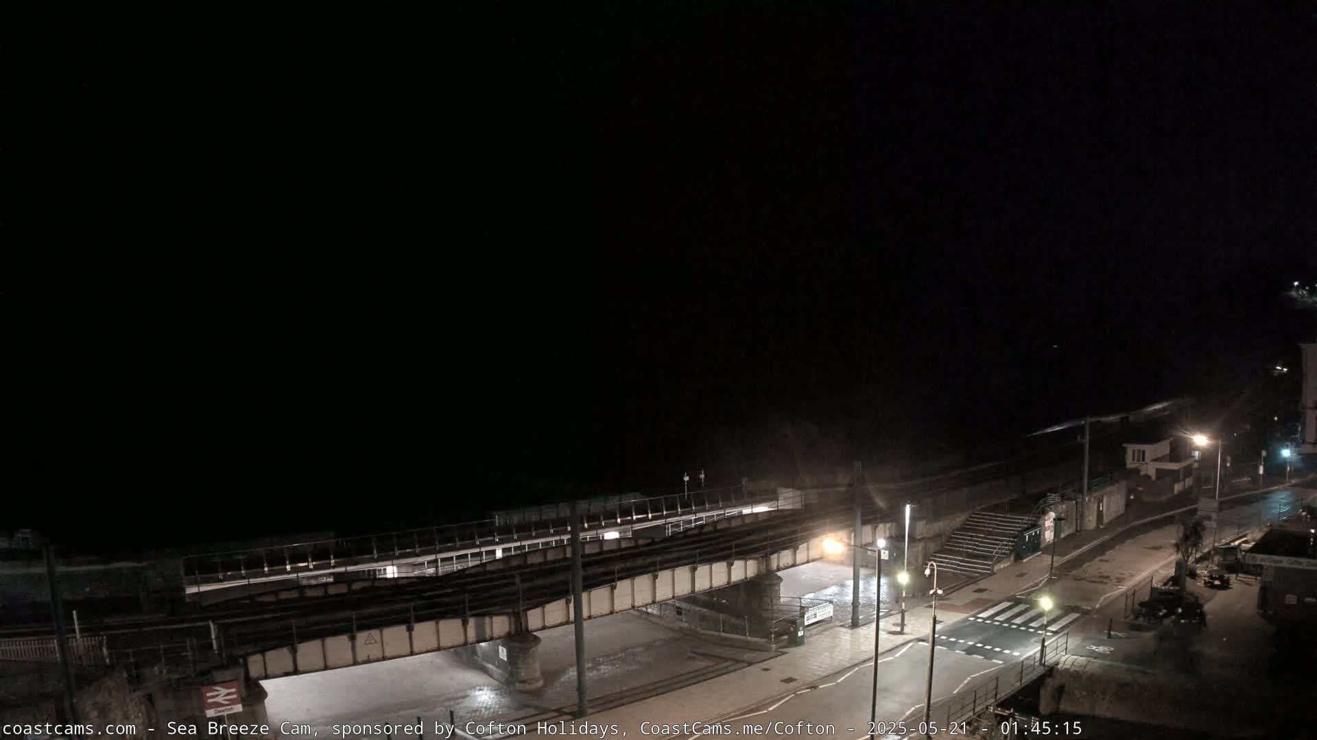Dawlish Coast & Railway Station Live Cam - Teignbridge, Devon, South West, England, United Kingdom