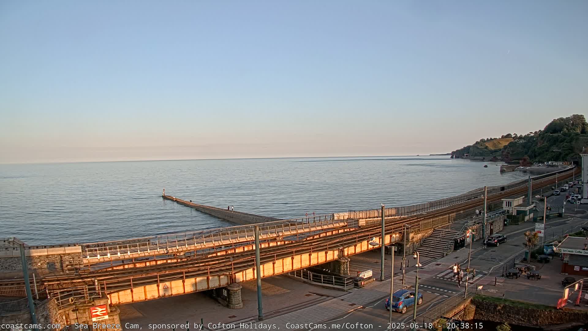 Dawlish Coast & Railway Station Live Cam - Teignbridge, Devon, South West, England, United Kingdom