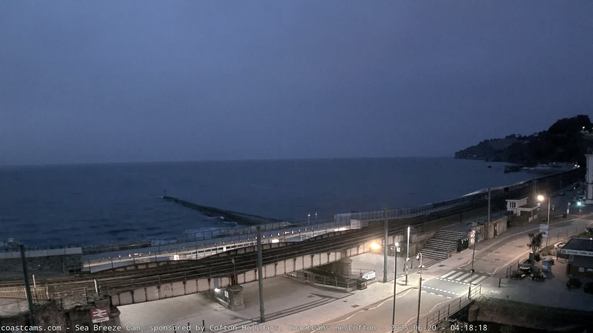 Dawlish Coast & Railway Station Live Cam - Teignbridge, Devon, South West, England, United Kingdom