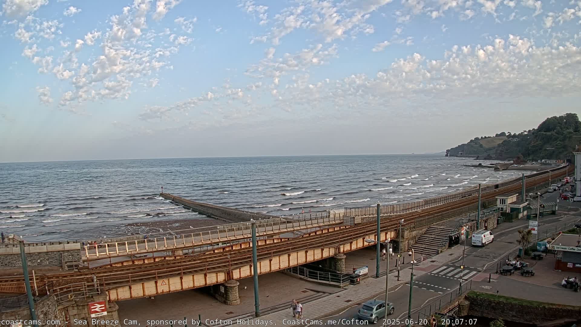 Dawlish Coast & Railway Station Live Cam - Teignbridge, Devon, South West, England, United Kingdom