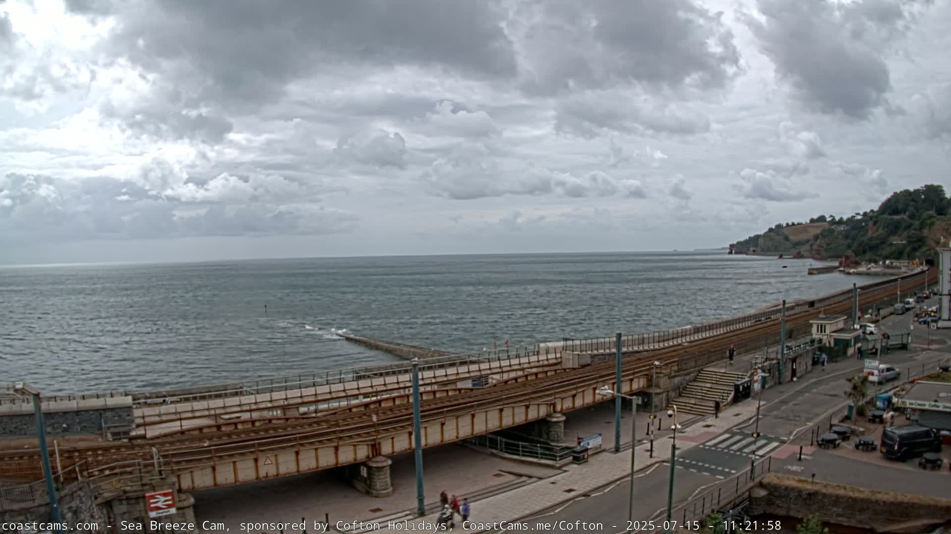 Dawlish Coast & Railway Station Live Cam - Teignbridge, Devon, South West, England, United Kingdom