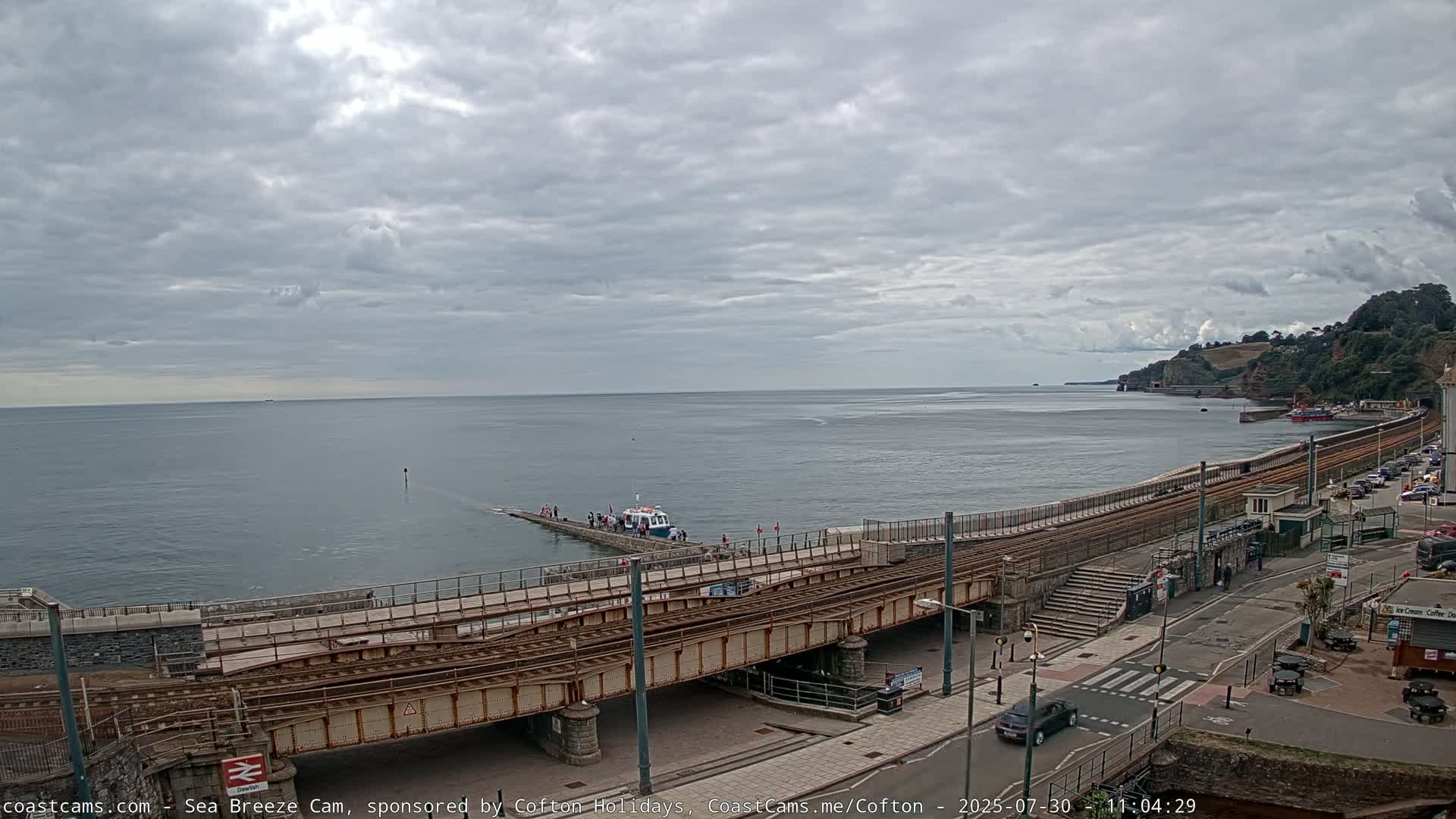 Dawlish Coast & Railway Station Live Cam - Teignbridge, Devon, South West, England, United Kingdom