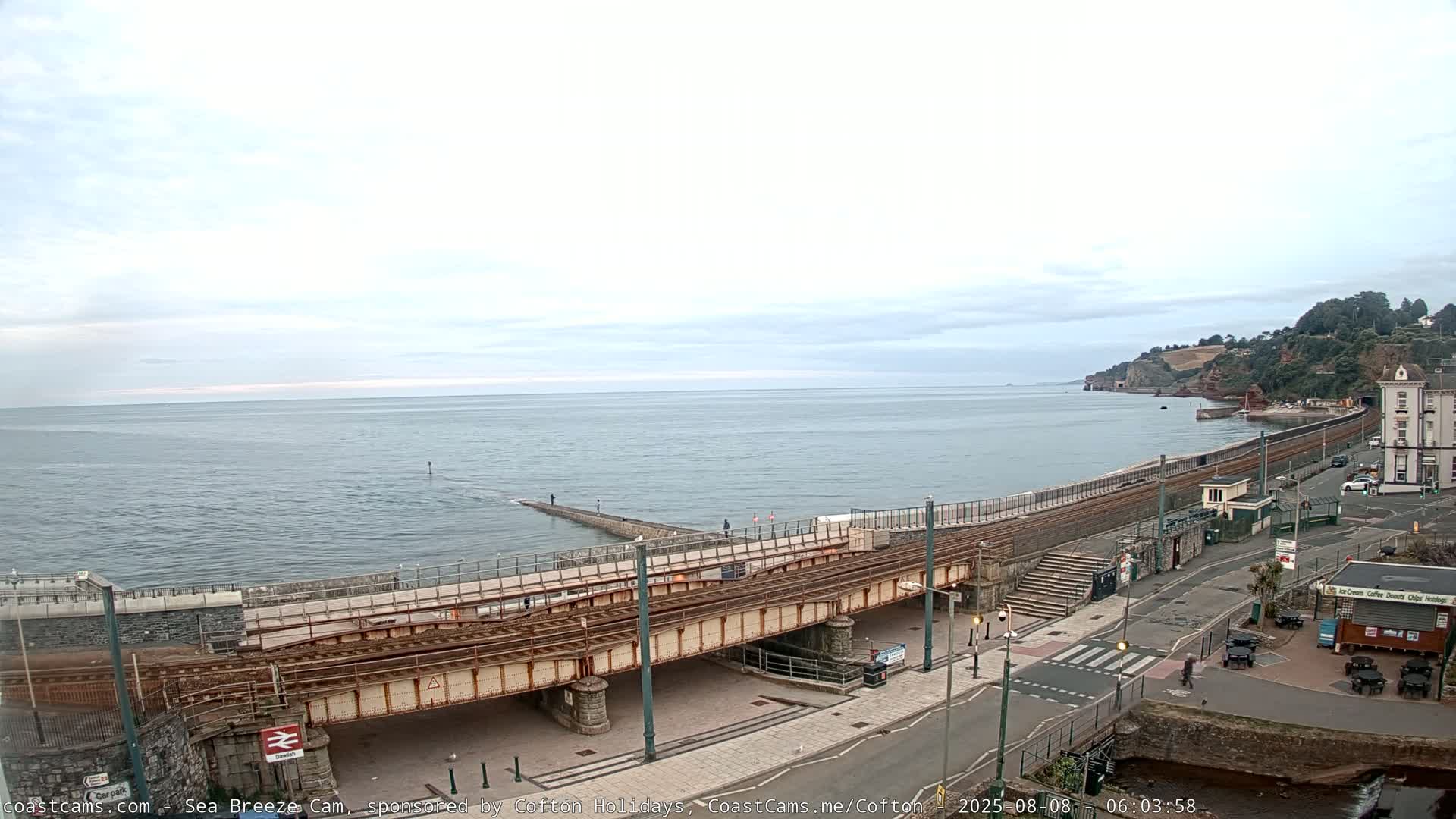 Dawlish Coast & Railway Station Live Cam - Teignbridge, Devon, South West, England, United Kingdom