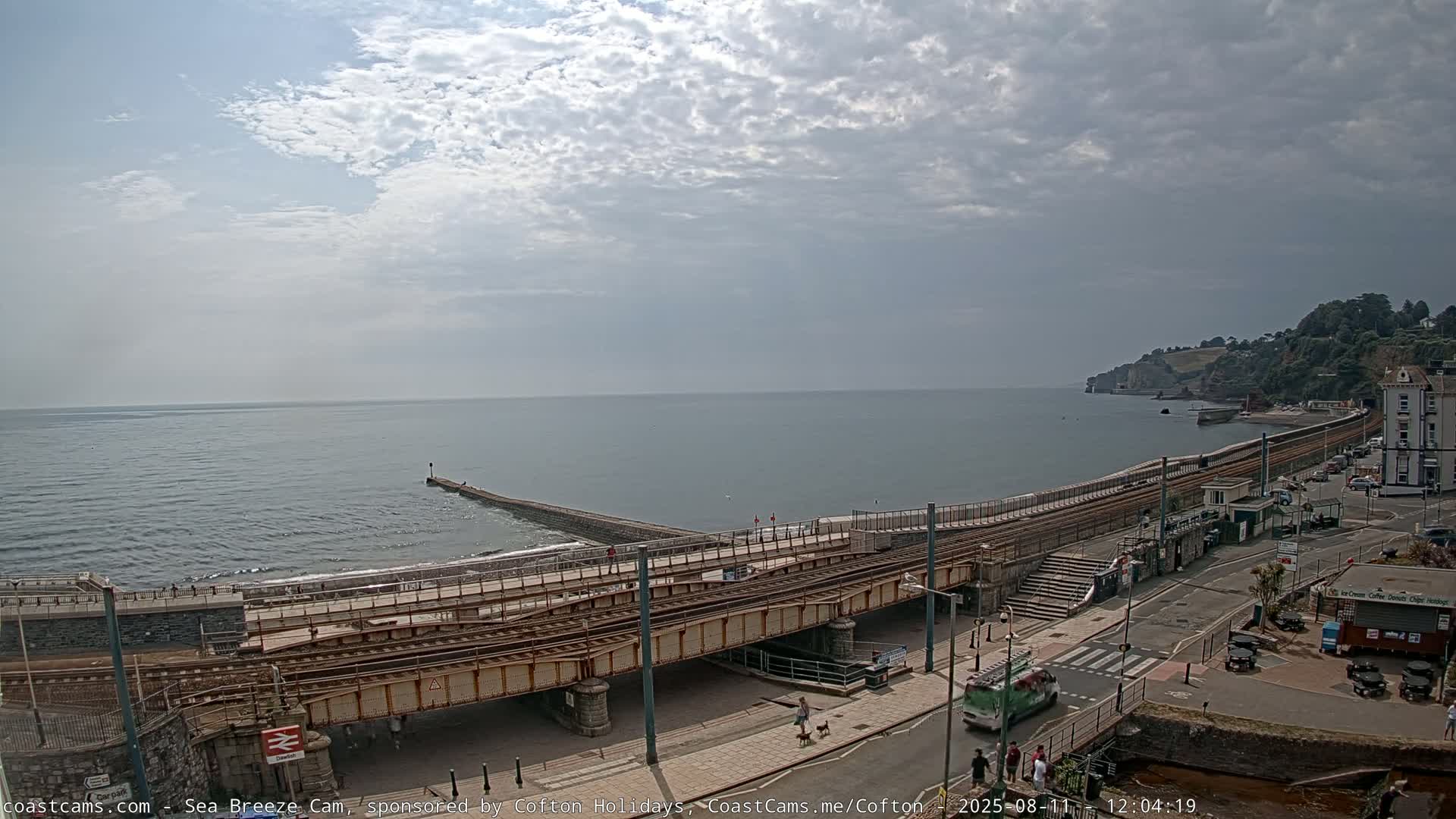 Dawlish Coast & Railway Station Live Cam - Teignbridge, Devon, South West, England, United Kingdom