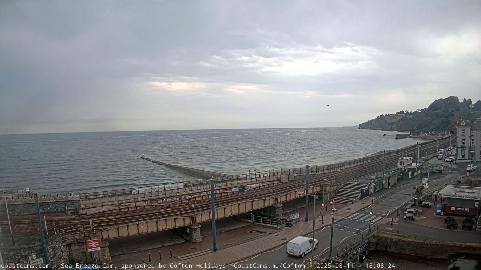 Dawlish Coast & Railway Station Live Cam - Teignbridge, Devon, South West, England, United Kingdom