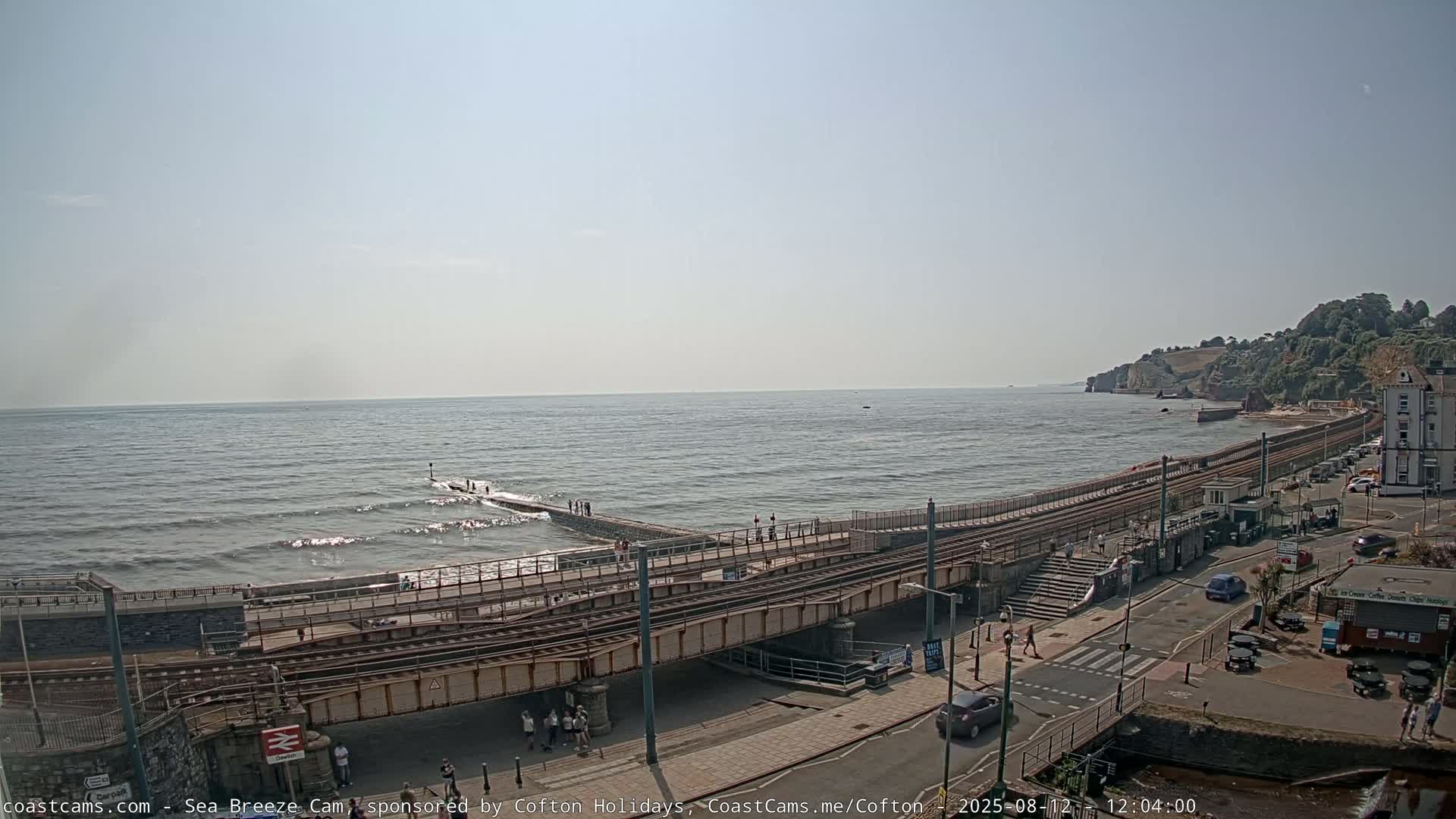 Dawlish Coast & Railway Station Live Cam - Teignbridge, Devon, South West, England, United Kingdom