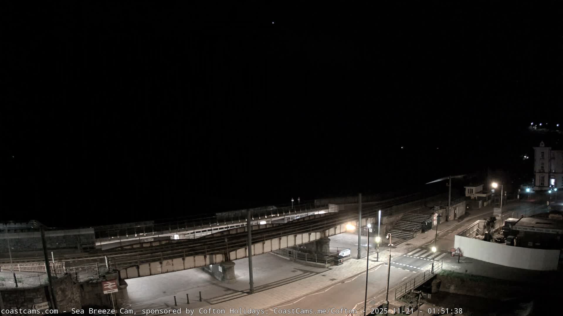 Dawlish Coast & Railway Station Live Cam - Teignbridge, Devon, South West, England, United Kingdom