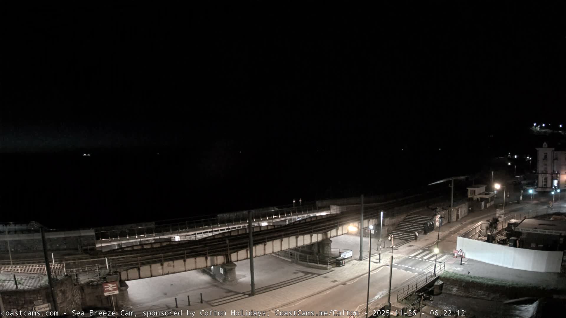 Dawlish Coast & Railway Station Live Cam - Teignbridge, Devon, South West, England, United Kingdom