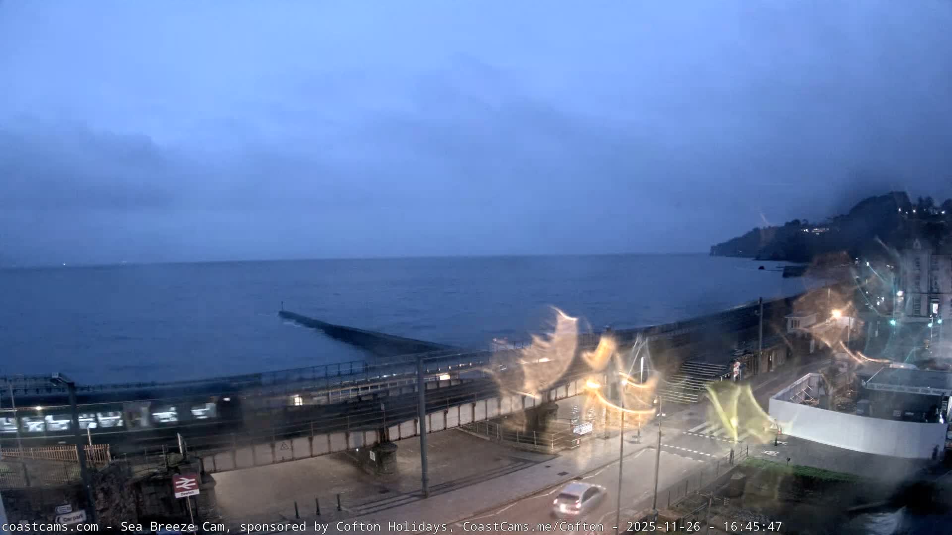 Dawlish Coast & Railway Station Live Cam - Teignbridge, Devon, South West, England, United Kingdom