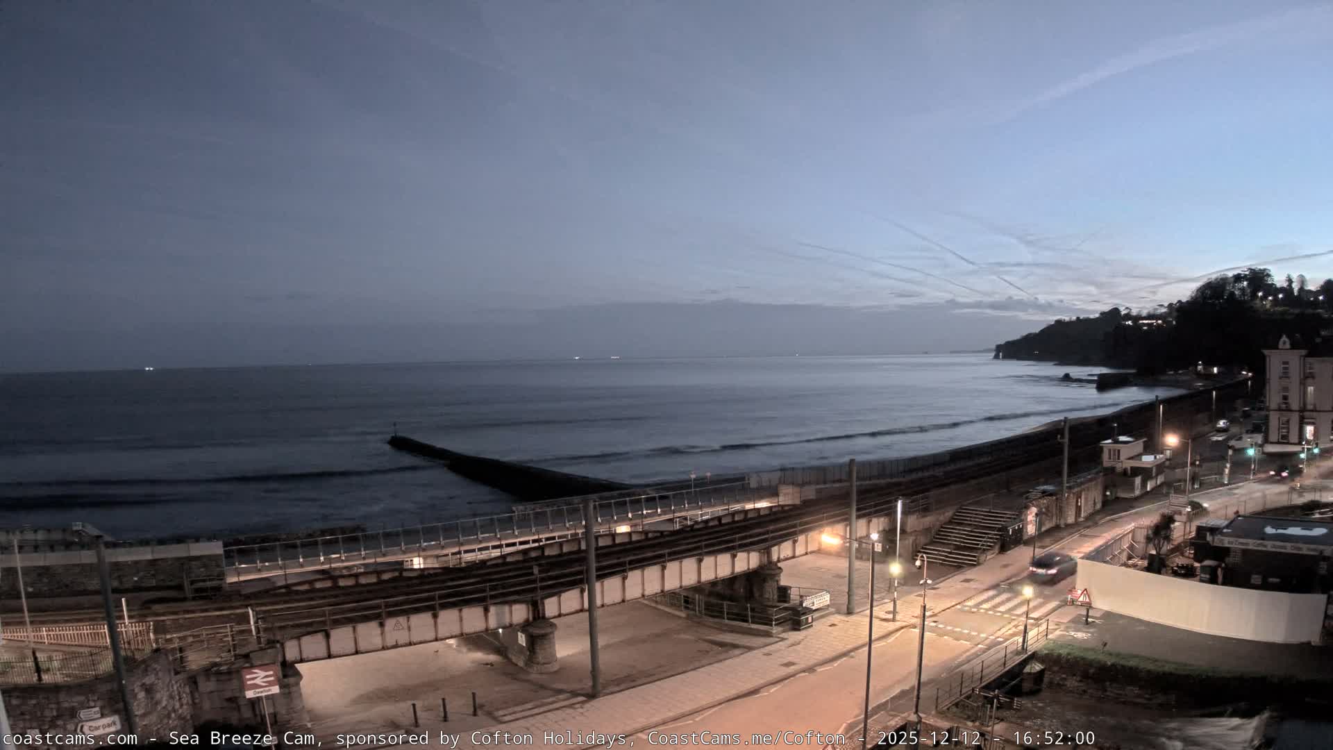 Dawlish Coast & Railway Station Live Cam - Teignbridge, Devon, South West, England, United Kingdom