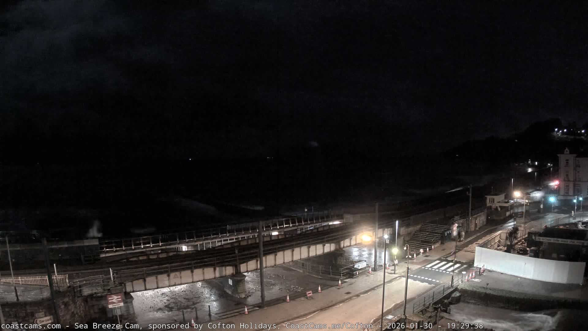 Dawlish Coast & Railway Station Live Cam - Teignbridge, Devon, South West, England, United Kingdom