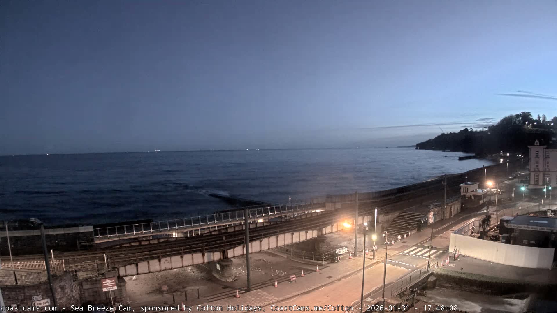 Dawlish Coast & Railway Station Live Cam - Teignbridge, Devon, South West, England, United Kingdom