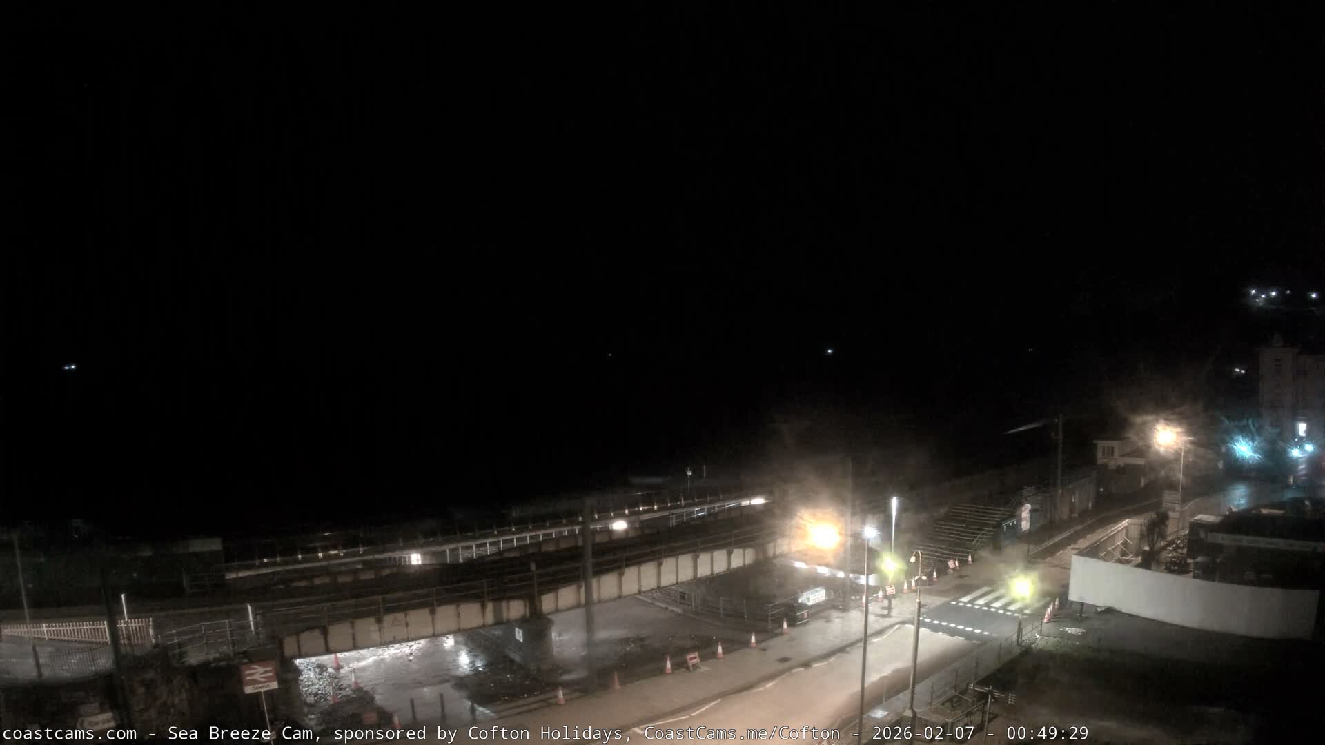 Dawlish Coast & Railway Station Live Cam - Teignbridge, Devon, South West, England, United Kingdom