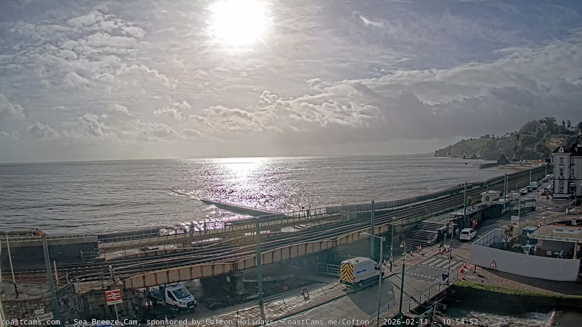 Dawlish Coast & Railway Station Live Cam - Teignbridge, Devon, South West, England, United Kingdom