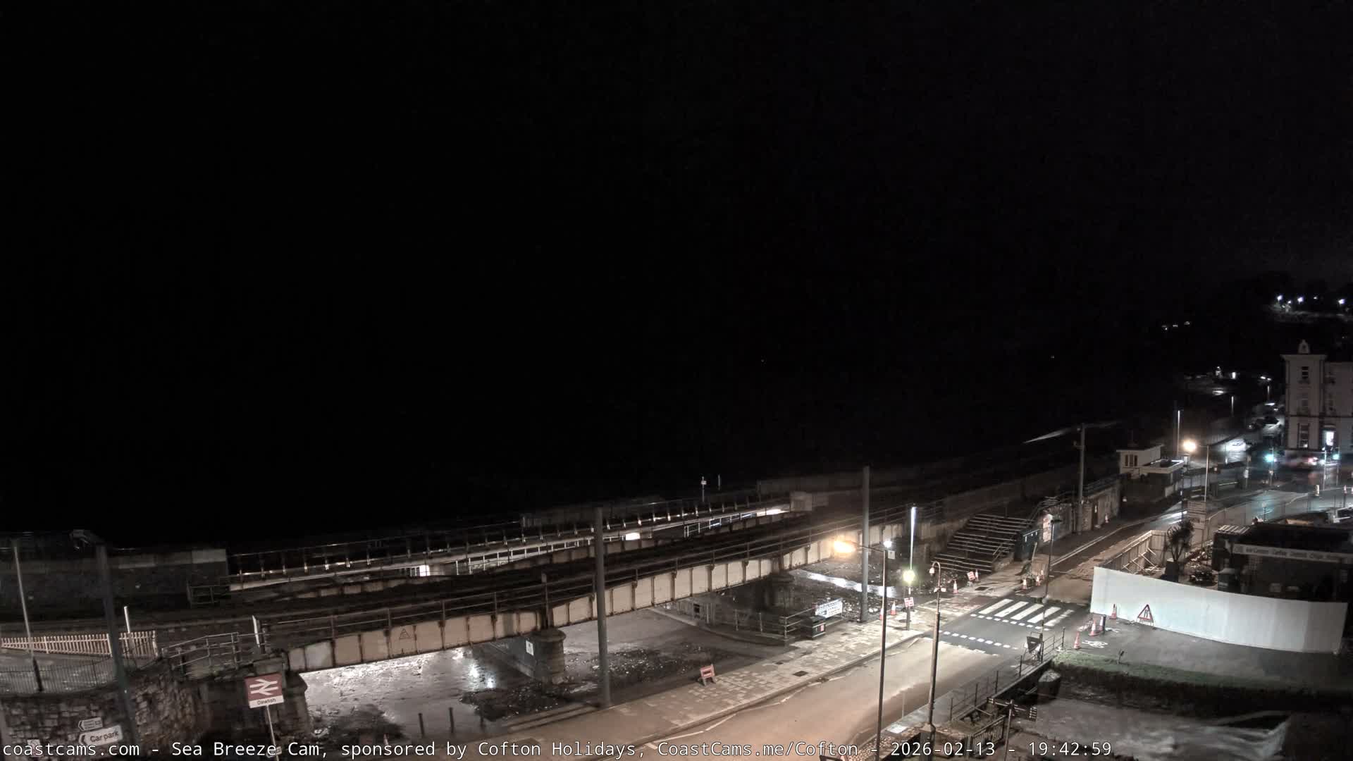 Dawlish Coast & Railway Station Live Cam - Teignbridge, Devon, South West, England, United Kingdom