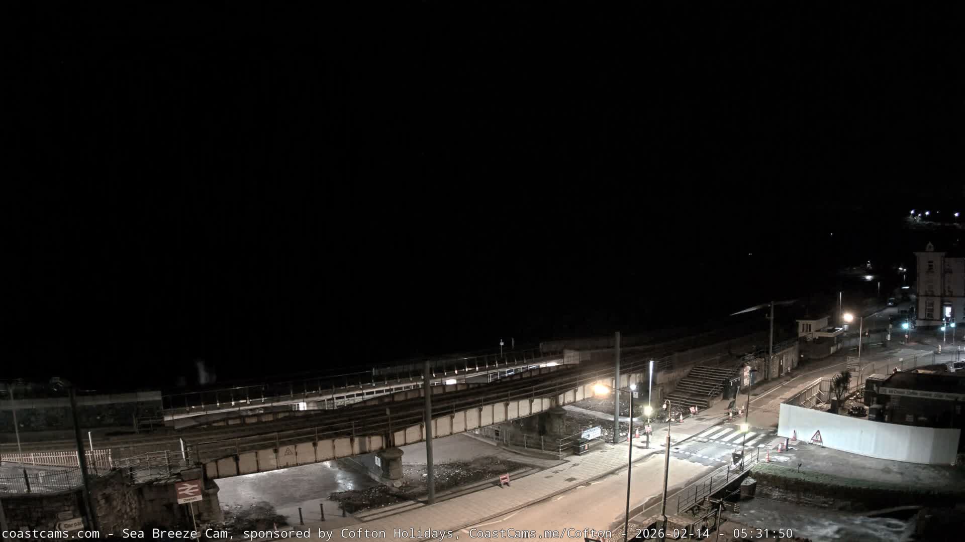 Dawlish Coast & Railway Station Live Cam - Teignbridge, Devon, South West, England, United Kingdom