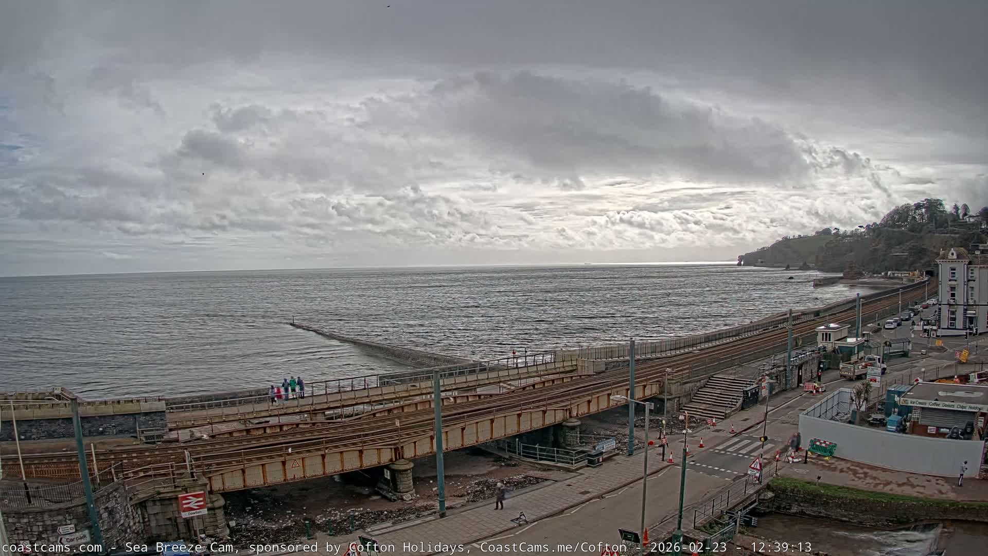Dawlish Coast & Railway Station Live Cam - Teignbridge, Devon, South West, England, United Kingdom