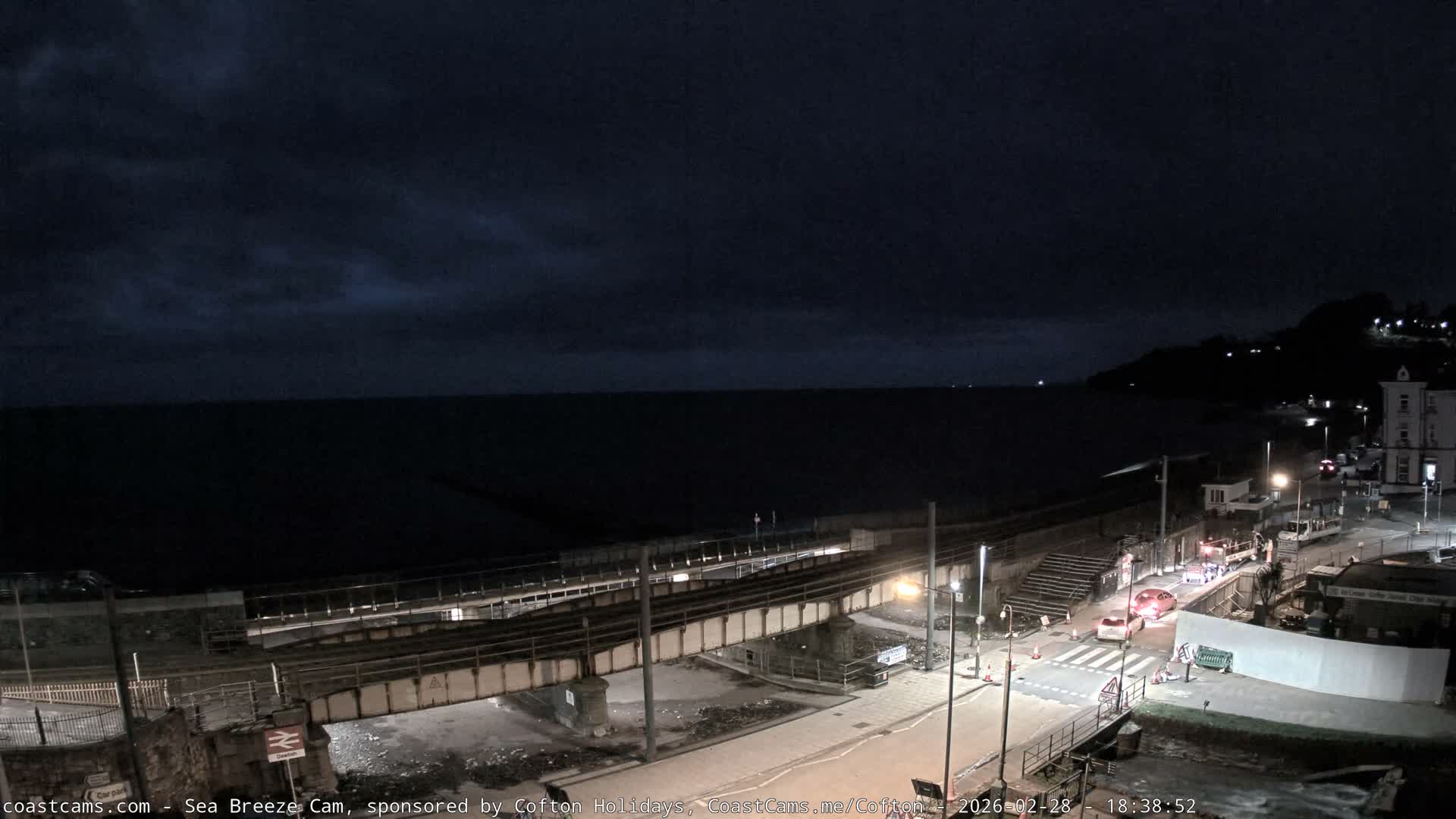 Dawlish Coast & Railway Station Live Cam - Teignbridge, Devon, South West, England, United Kingdom