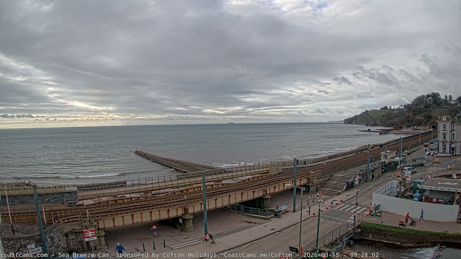 Dawlish Coast & Railway Station Live Cam - Teignbridge, Devon, South West, England, United Kingdom