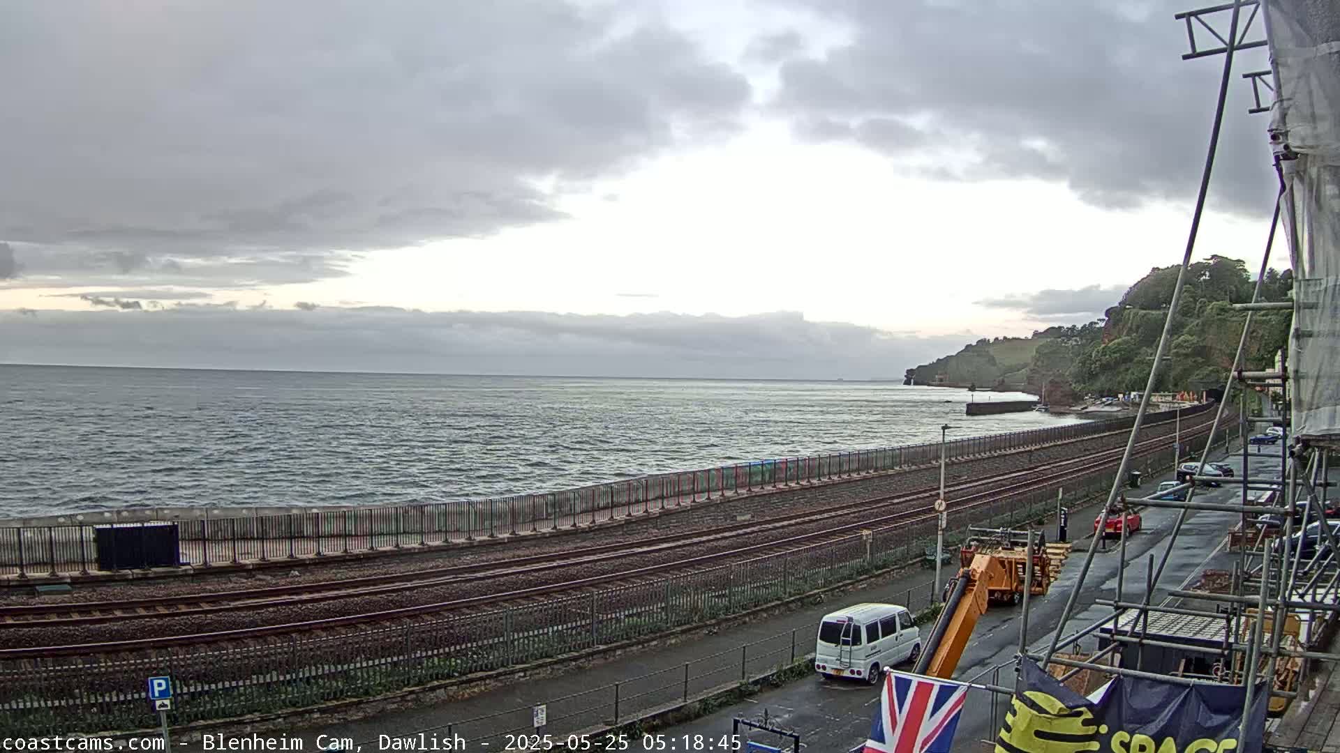 Dawlish South Coast  /Railway & Marine Parade Live Cam  - Teignbridge, Devon, South West, England, United Kingdom