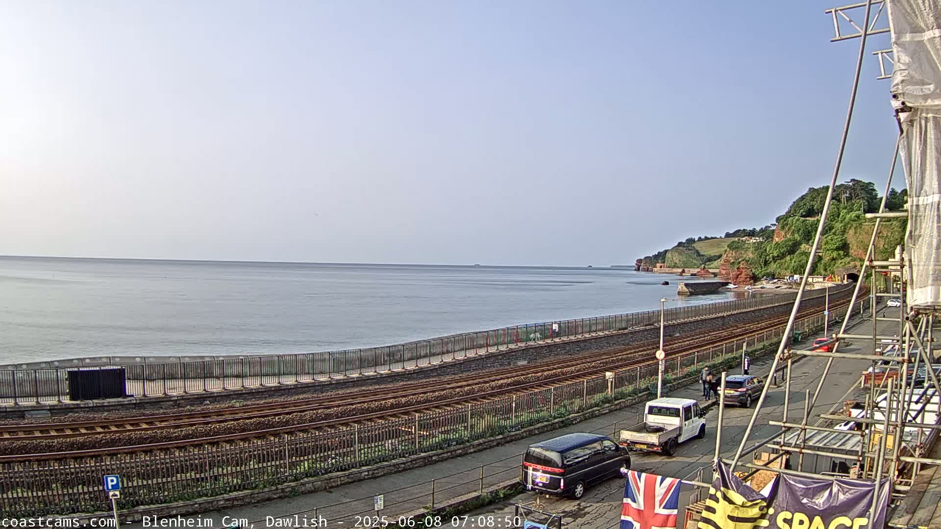 Dawlish South Coast  /Railway & Marine Parade Live Cam  - Teignbridge, Devon, South West, England, United Kingdom