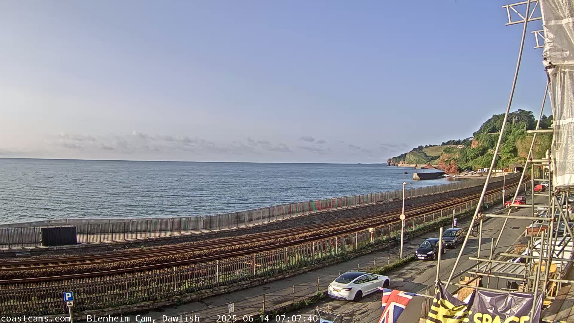 Dawlish South Coast  /Railway & Marine Parade Live Cam  - Teignbridge, Devon, South West, England, United Kingdom