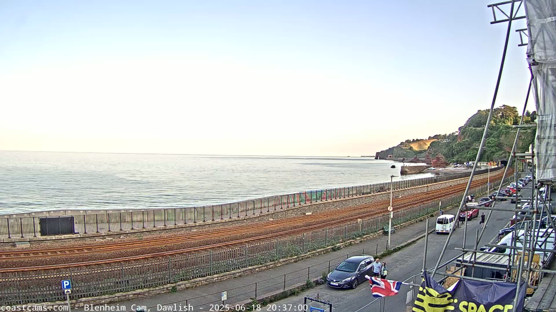 Dawlish South Coast  /Railway & Marine Parade Live Cam  - Teignbridge, Devon, South West, England, United Kingdom