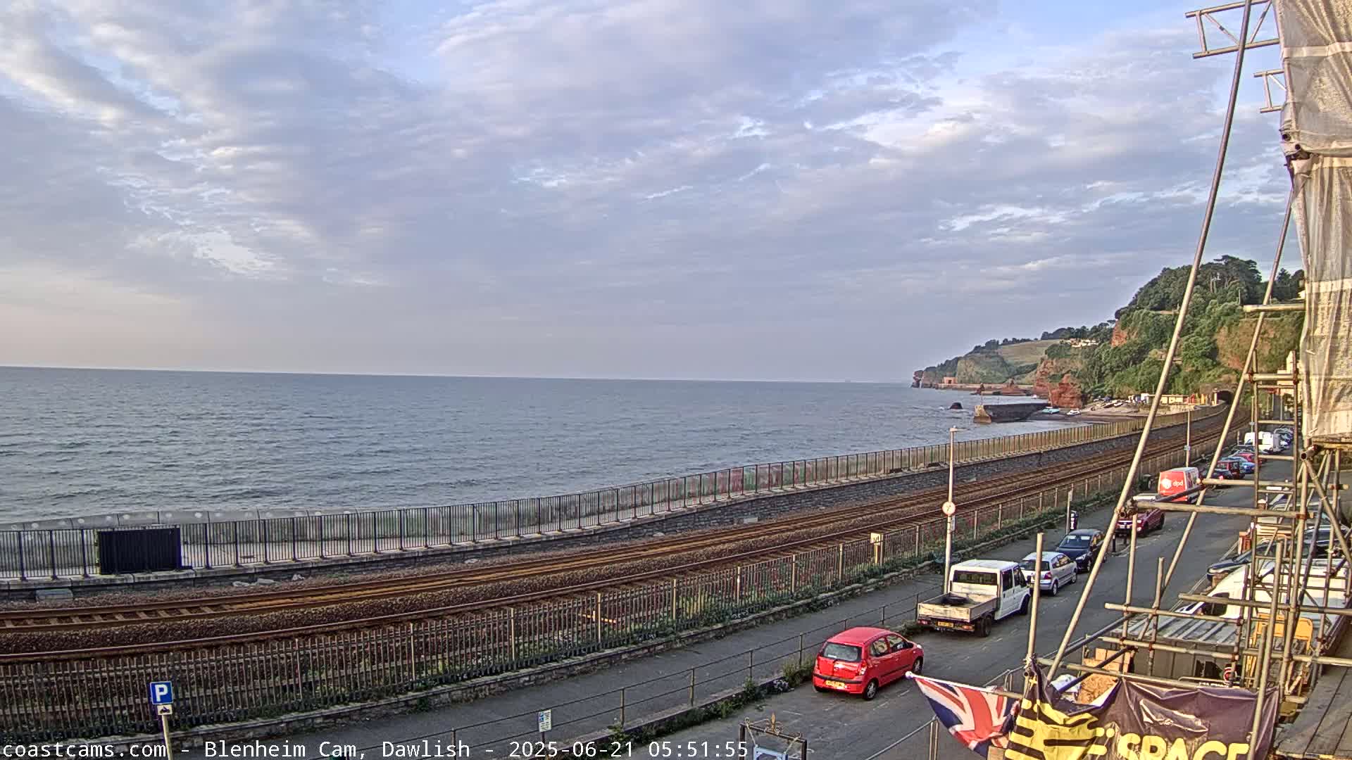 Dawlish South Coast  /Railway & Marine Parade Live Cam  - Teignbridge, Devon, South West, England, United Kingdom
