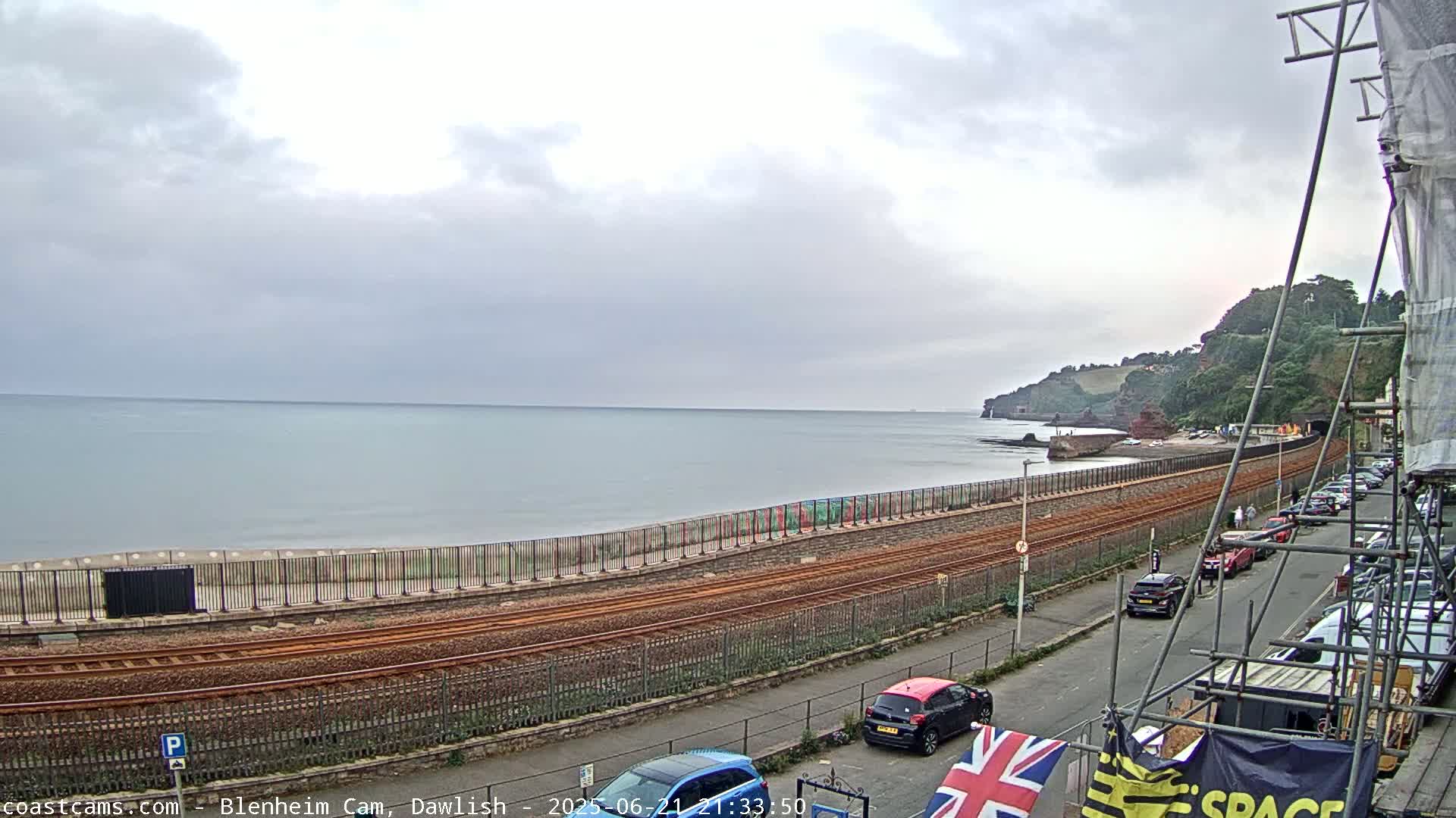 Dawlish South Coast  /Railway & Marine Parade Live Cam  - Teignbridge, Devon, South West, England, United Kingdom
