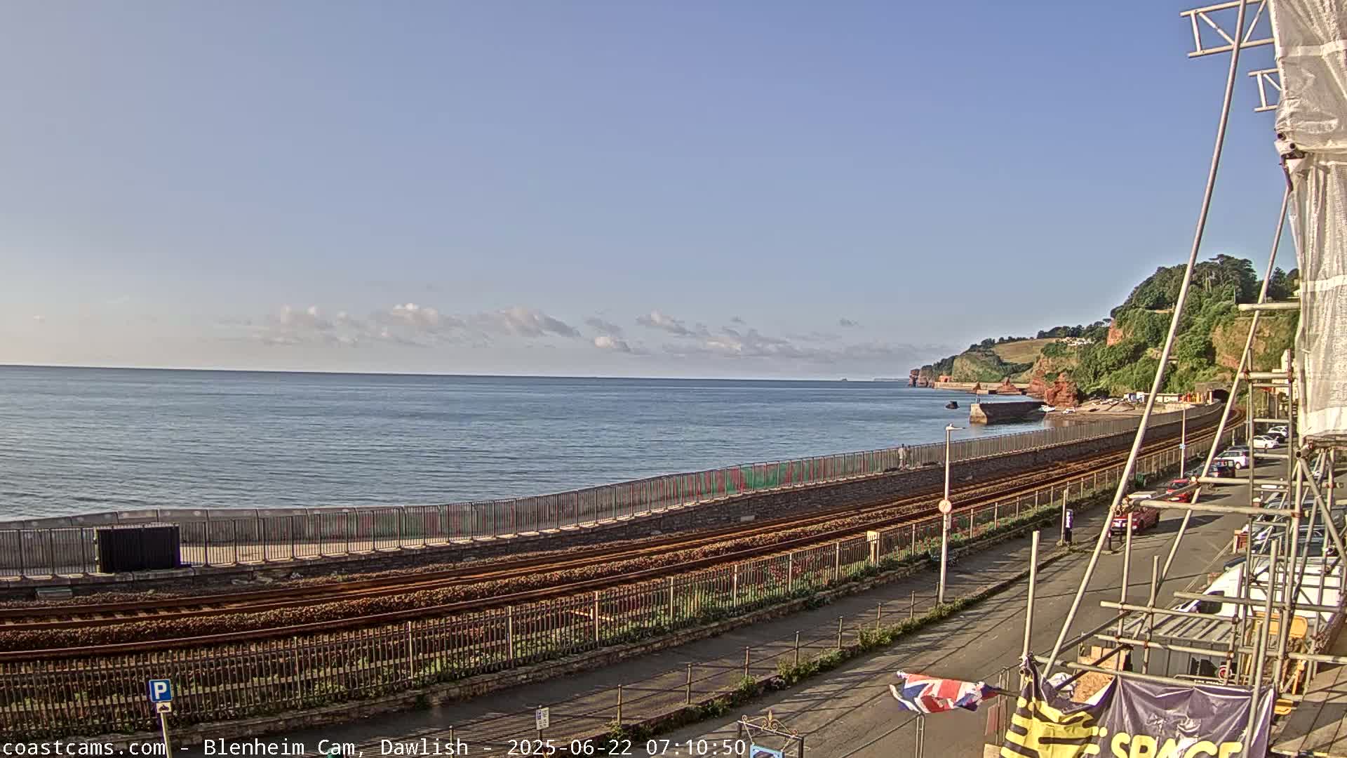 Dawlish South Coast  /Railway & Marine Parade Live Cam  - Teignbridge, Devon, South West, England, United Kingdom