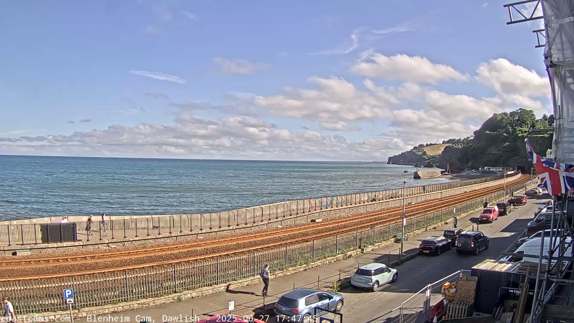 Dawlish South Coast  /Railway & Marine Parade Live Cam  - Teignbridge, Devon, South West, England, United Kingdom